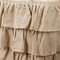 17 feet x 29" Natural Burlap Ruffled Table Skirt Event Reception Wedding Party